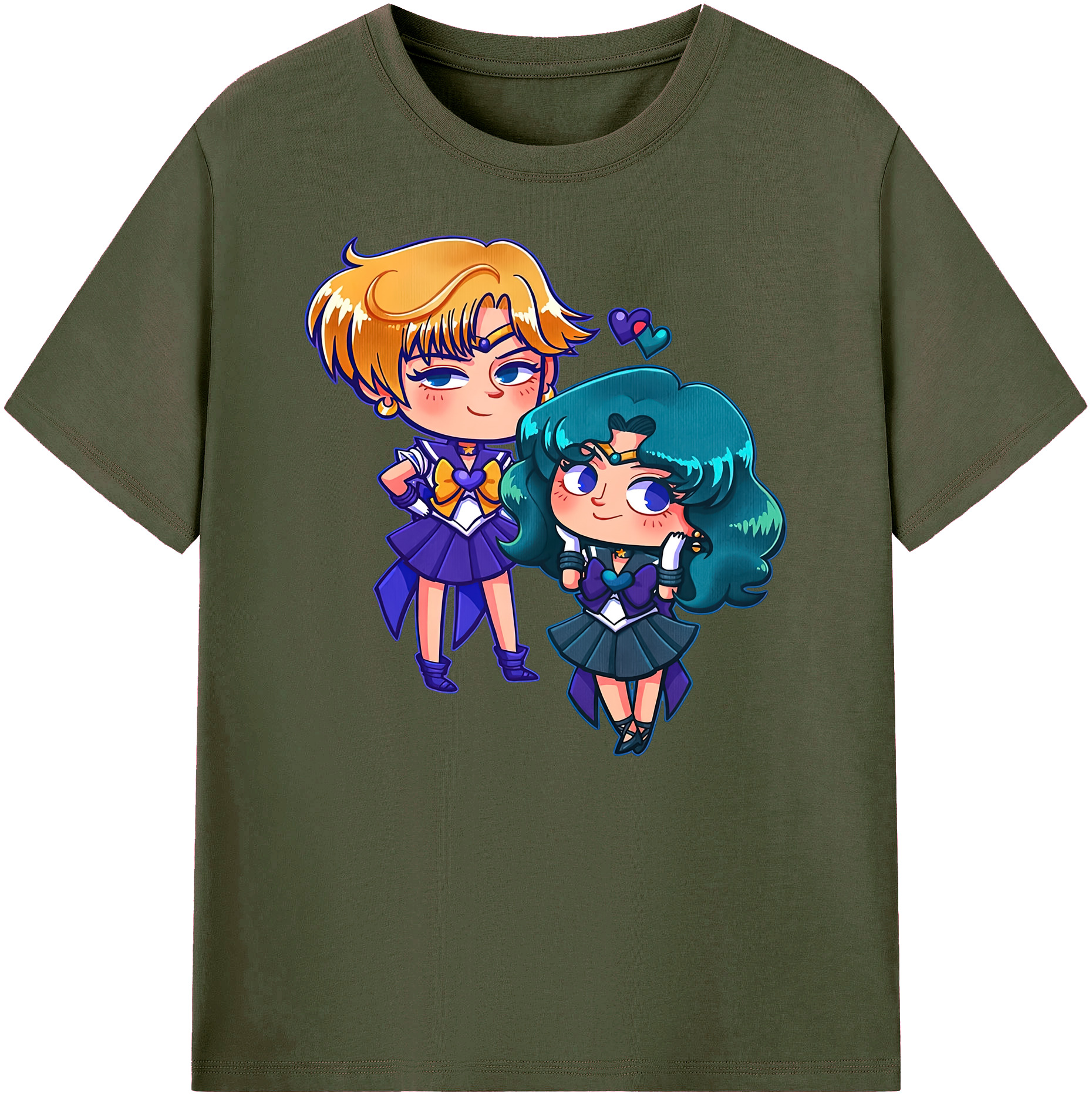 （画像用） 美少女戦士セーラームーン 天王はるか Sailor Moon Tenoh Haruka 綿100％ メンズ半袖Tシャツ｜肌触りやわらか＆通気性